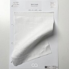 Tkanina ze 100% lnu I 155 g/m2 I bílá