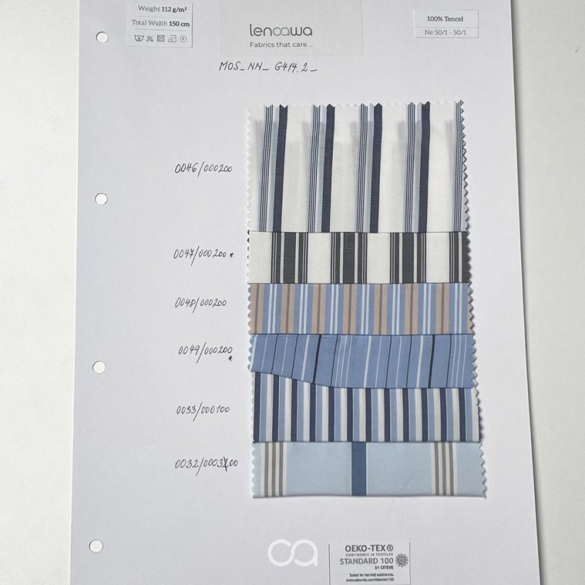 Lehké tkaniny z TENCEL™ Lyocellu I 112 g/m2 - Kód produktu: MOS_NN