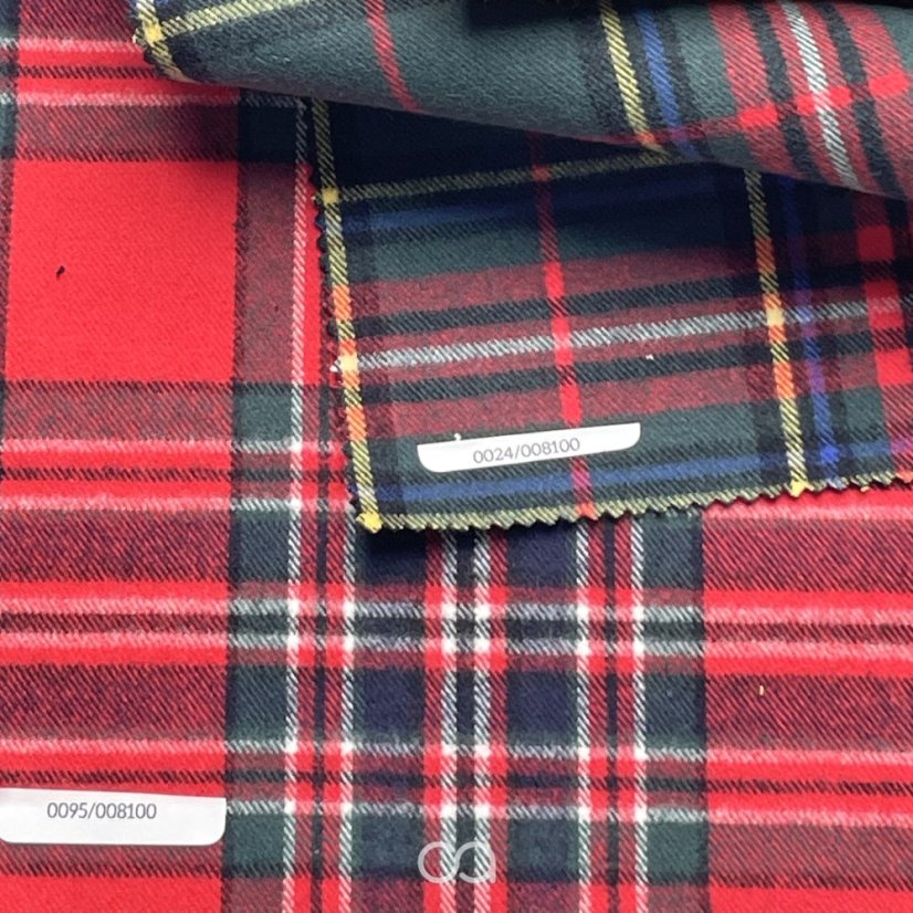 Pevné bavlněné flanely I 295 g/m2