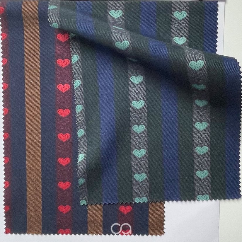 Bavlněné tkaniny s vetkanými vzory I 150 g/m2