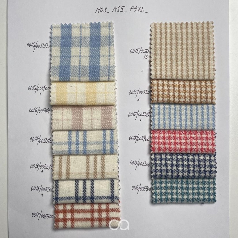 Bavlněné flanely (Mouliné) I 190 g/m2 - Kód produktu: MOS_AS
