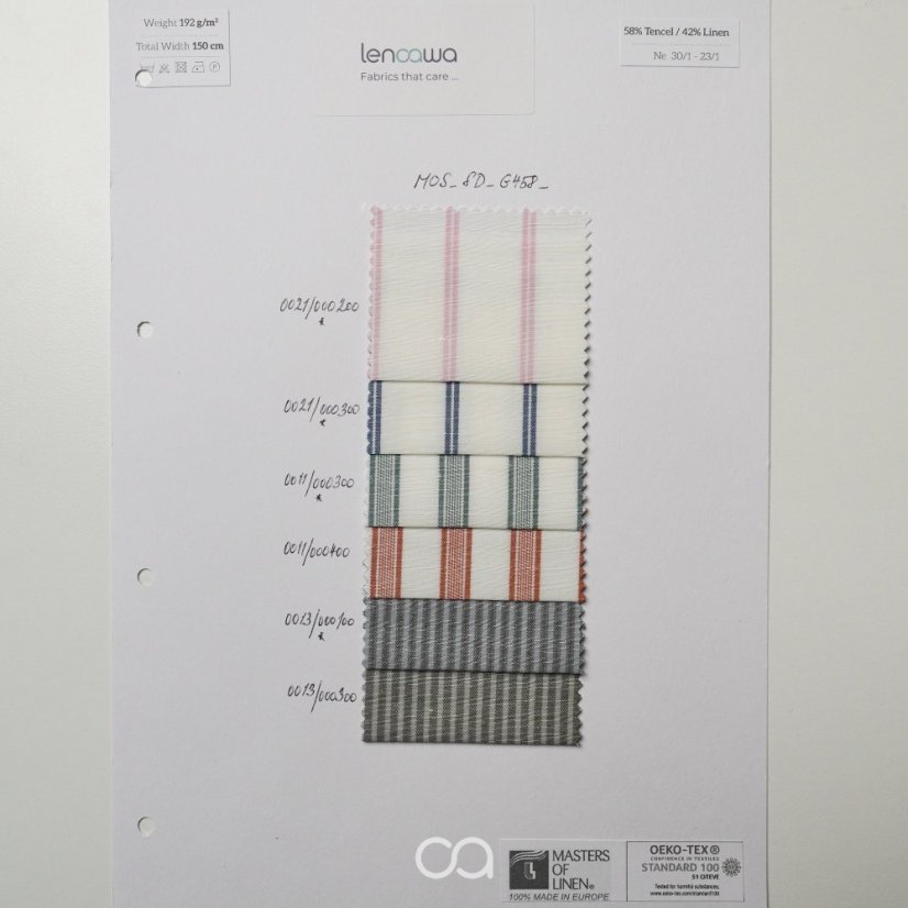 Tkaniny ze směsi TENCEL™ Lyocellu a lnu I 192 g/m2