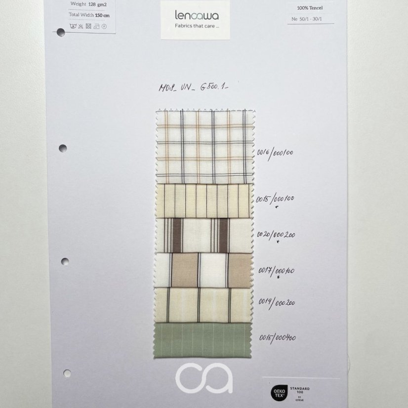 Jemné tkaniny z TENCEL™ Lyocellu I 128 g/m2