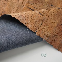 Prémiová portugalská korková látka I 220 g/m2 I Indigo Denim