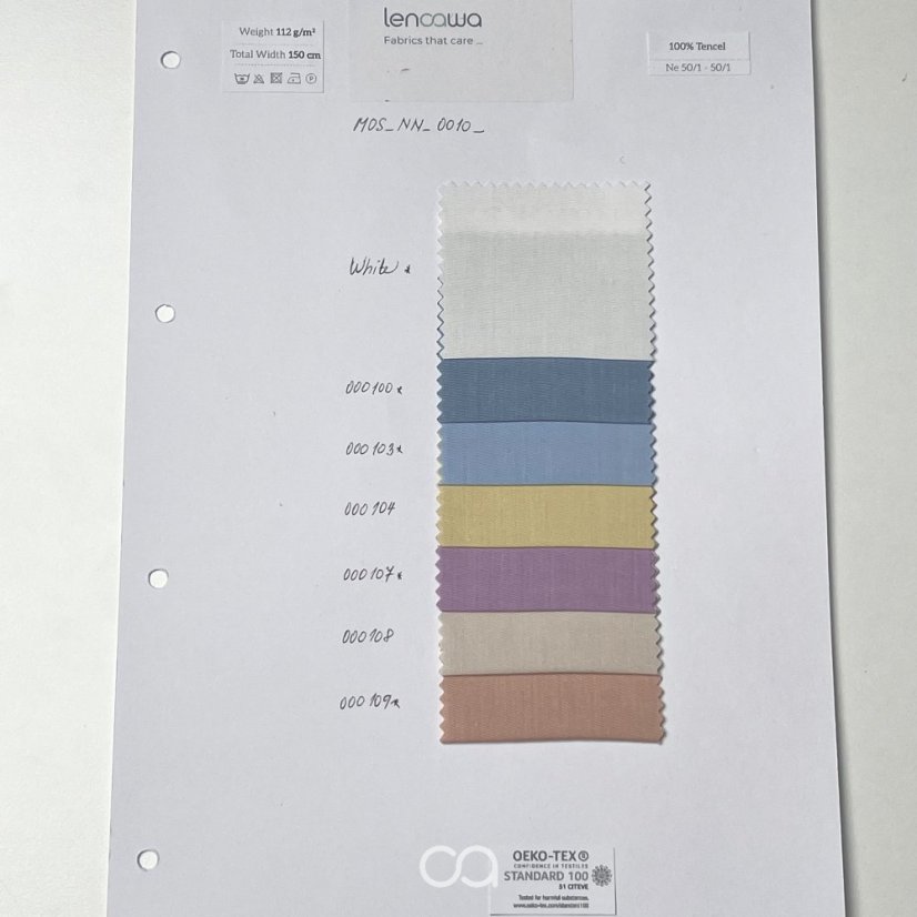 Lehké tkaniny z TENCEL™ Lyocellu I 112 g/m2 - Kód produktu: MOS_NN8