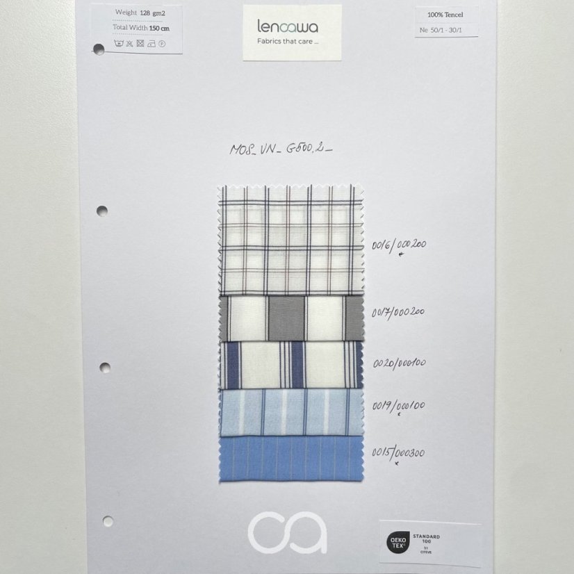 Jemné tkaniny z TENCEL™ Lyocellu I 128 g/m2